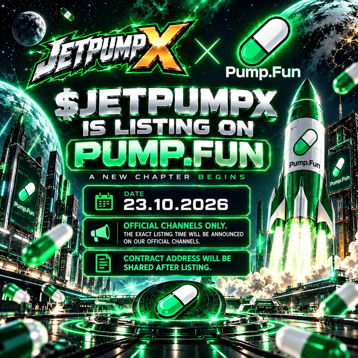 ONE PILL. ONE ROCKET. ONE MISSION. $JETPUMPX